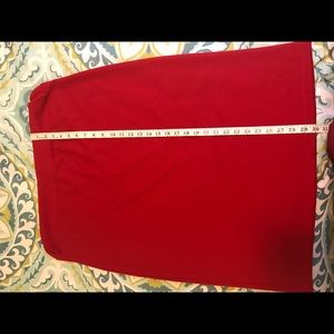 Red Pencil skirt Custom